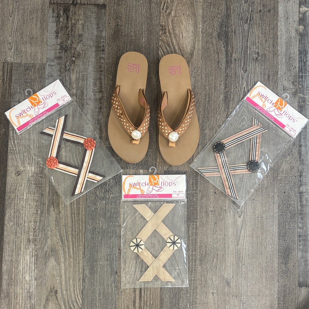 Lulu Design Tan Switchflops